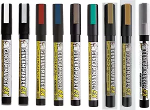 Mr.HOBBY Creos GUNDAM MARKER EX versilbert weiß meta-rot blau Pistole metallic - Bild 1 von 10