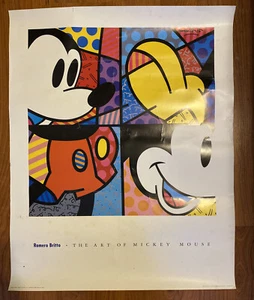 Romero Britto The Art Of Mickey Mouse Poster Mickey From Head To Toe - Picture 1 of 11