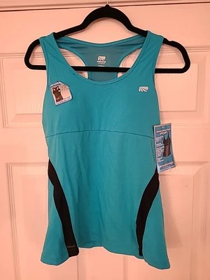 Camiseta sin mangas Marika Magic Uplifting 2 tonos forro Coolmax y malla eléctrica cintura talla L nueva con etiquetas Foto 1 de 4