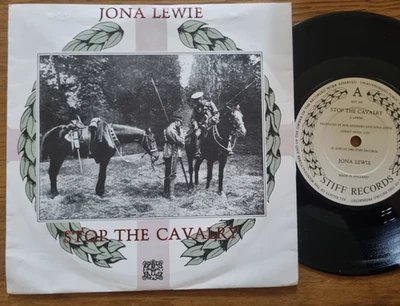 JONA LEWIE - Stop The Cavalry 1980 Stiff Records BUY104 7” Single VG+/EX - Image 1 of 4