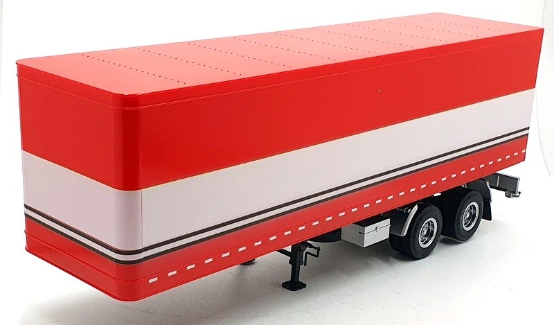 KK Scale Road Kings 1/18 Scale RK180160 Semi Automatic Truck Trailer Red/White - Image 1 of 4