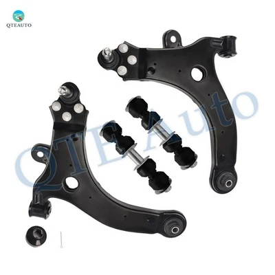 4PC Front Lower Control Arm Ball Joint-Sway Bar Link For 2008 2009 Buick Allure - Image 1 of 4