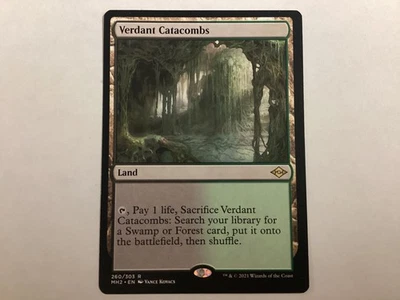 MTG Modern Horizons 2 VERDANT CATACOMBS LP (0186) Graded Power - Image 1 of 2