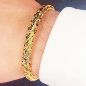 Luxus Offen Edelstahl Mann Manschette Armband Unisex Hand Schmuck Geschenk - Bild 1 von 11