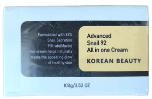 Korean Beauty Advanced 92 % Schnecke All-in-One-Creme 3,52 Unzen Ablaufdatum 4/27 - Bild 1 von 4