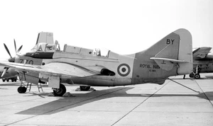 D Flt, 849 Sqn, Fairey Gannet T.5, XG886 '770/BY', c1968 - Negro original en blanco y negro - Imagen 1 de 1