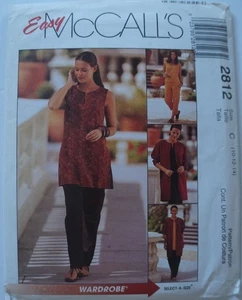 McCalls 2812 Misses Jacket Top Pants Sizes 10-14 Sewing Pattern - Picture 1 of 2