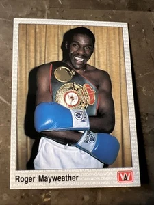 Boxing 1991 ROGER MAYWEATHER BLACK MAMBA HOF #107 AW Sports Card Vintage NM/MT - Picture 1 of 2