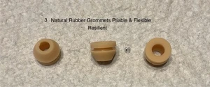 3 NEW Motor Mounts Rubber Grommet for 1960s Portable Record Player Phonograph - Picture 1 of 1