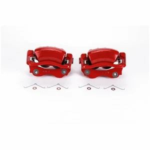 Power Stop Brake Caliper For Lexus IS300 2001-2005 | Front | Red w/ Brackets - Picture 1 of 6