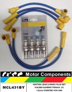 IGNITION LEAD Spark Plug Holden Sunbird Torana UC 1.9L STARFIRE - Picture 1 of 3