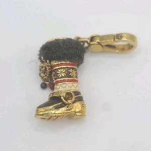 Vintage Juicy Couture Charm Snowboot Boot Gold Tone Signed - Picture 1 of 6