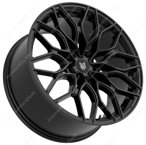 Alloy Wheels 20" FX9 For Jaguar E F I Pace F S X Type XE XF XJ XK 5x108 Black - Picture 1 of 10