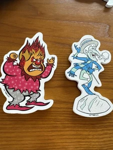 Hitze & Schnee Geizhals 6" Das Jahr ohne Weihnachtsmann Set Deko Wand Holz Kranz - Bild 1 von 8