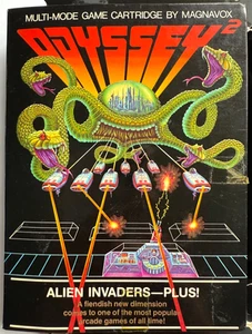 ALIEN INVADERS ~ PLUS! ORIGINAL VINTAGE ODYSSEY2 GAME CARTRIDGE IN ORIGINAL BOX - Picture 1 of 3