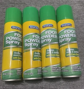 4btls. Fußspray Pulver, beruhigt, kühlt & bequem mit Maisstärke 3 Unzen Jeweils - Bild 1 von 1