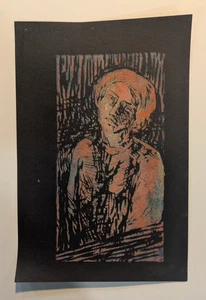 SWIETLAN NICHOLAS KRACZYNA (Russisch, geb.1940) Portrait 1962 Monoprint RISD mcm - Bild 1 von 9