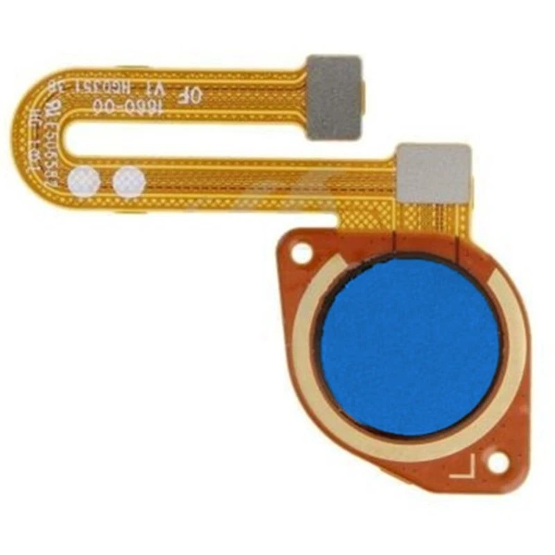 Button Home/Footprint Compatible For Motorola Moto E7i Power Reader Flex Blue - Image 1 of 1