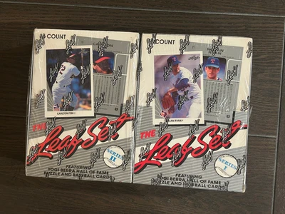 1990 Hoja de béisbol Serie I y II SELLADAS DE FÁBRICA Cera Cajas Posibles FrankThomas Foto 1 de 3