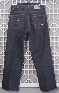 G-Unit Jeans Men 34 Black Baggy Y2K Hip Hop Denim Skater Retro Embroidered 34x32 - Picture 1 of 15