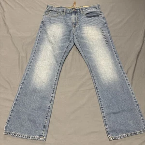 New Mens American Eagle Original Boot Cut Broken In Jeans 32x30 (34x29) Actual - Picture 1 of 16