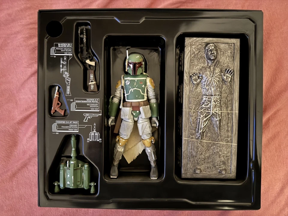 HASBRO Star Wars BLACK SERIES BOBA FETT + HAN SOLO IN CARBONITE 6" SDCC13 - Bild 1 von 2