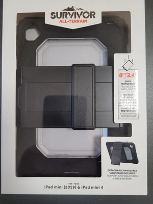 Griffin SURVIVOR Apple iPad Mini 4/5 7.9" All-Terrain case - Black  & FREE STRAP - image 1 of 3