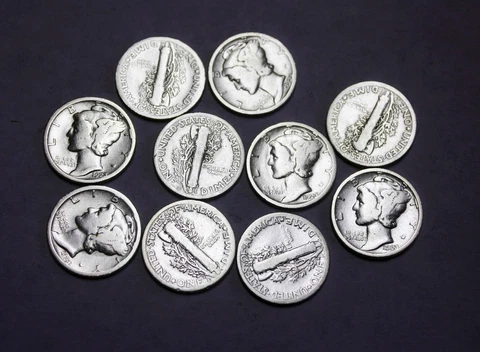 1923-s Mercury Head Dime.Average Grade of Coin You Will Receive is Photographed Cover