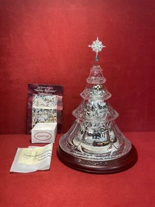 Bradford Exchange Thomas Kinkade Holiday Reflections Crystal Tree Village - Picture 1 of 24
