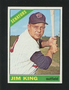 #369 JIM KING, Senators - 1966 Topps: EX-MT, mild scratches, good gloss 66T-23e - Picture 1 of 3