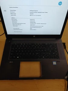 HP ZBook Studio G3 Core i7-6820HQ@ 2,70 GHz, 4 GB RAM, NO SSD SOLO PER PARTI DI RICAMBIO. - Foto 1 di 18