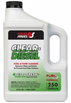 Power Service 9264-06 64 oz Clear Diesel Fuel & Tank Cleaner Stabilizer - Image 1 of 4