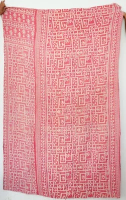 Beautiful Vintage Kantha Quilts Multicolor Bedding Blankets Very High Quality - Image 1 of 2