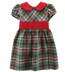 Zuccini kariertes Kleid - grün/rot - neu mit Etikett Mädchen 4T - Bild 1 von 1