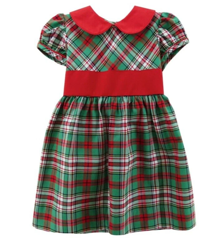 Vestido a Cuadros ZUCCINI - Verde/Rojo - Nuevo con Etiquetas Niñas 4T Foto 1 de 1