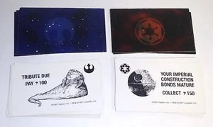 1997 Monopoly Star Wars Classic Trilogy Edition Set of 32 Rebel & Imperial Cards - Picture 1 of 1