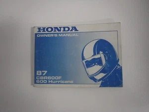 Honda CBR600F Hurricane Owner's Manual 1987 - Picture 1 of 3