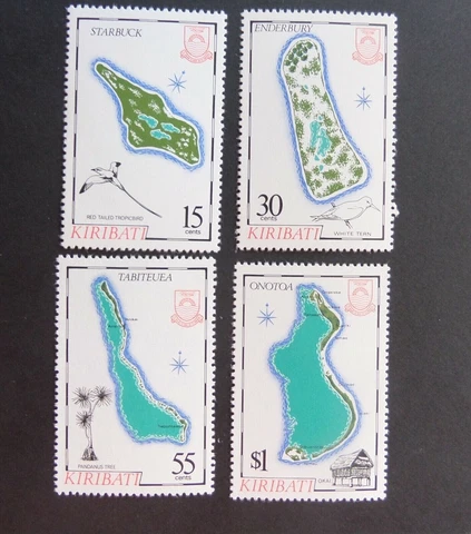 Kiribati 1987 Island Maps SG270/3 UM MNH unmounted mint never hinged Cover