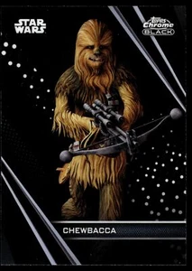 2023 Topps STAR WARS CROMADO NEGRO CHEWBACCA SERIE ANIMADA IMPRESIONES CORTAS COMO-9 - Imagen 1 de 2