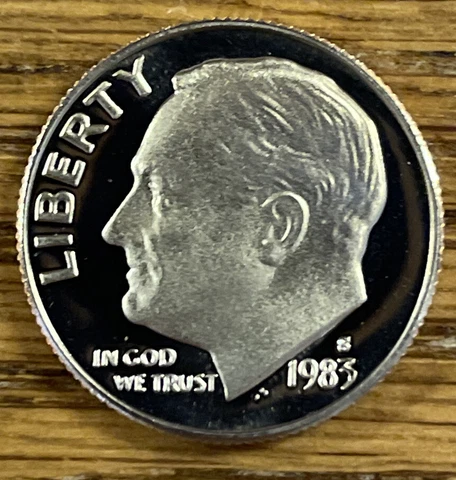 1983 S Proof Roosevelt Dime From Proof Set With Free Shipping Cover
