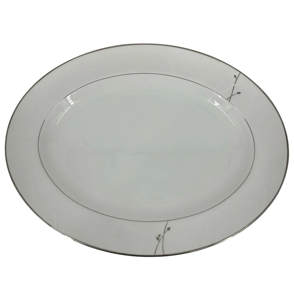 Waterford Fine China Lisette 15.25 Inch Oval Serving Platter Tray Elegant - Image 1 of 4