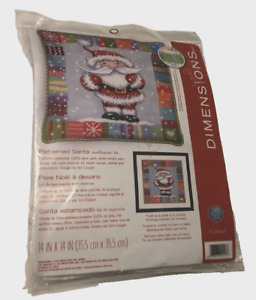 Needlepoint Kit Dimensions Patterned Santa Claus Christmas Vintage #71-09157 New