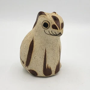 Bunny Rabbit Tonala Pottery Small Mexican Folk Art Ceramic Hand Painted Figure  - Picture 1 of 9