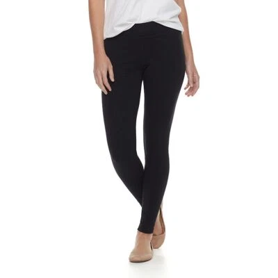 Sonoma Goods For Life Women's Black Midrise Essential Leggings - Siz S/M/L/XL/XX - Image 1 of 2