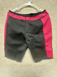NIB WOMENS NEOPRENE SLIMMING TONING ANTIBACTERIAL SHORTS BLACK/PINK XX-LARGE - Picture 1 of 5