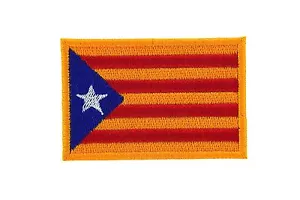 Catalan Flag Patch Backapck PATCH Starry Embroidered Catalunian Blava - Picture 1 of 1