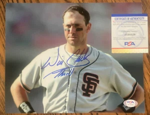 Will Clark SIGNED San Francisco Giants 8x10 Photo w/ Thrill inscription - Picture 1 of 1