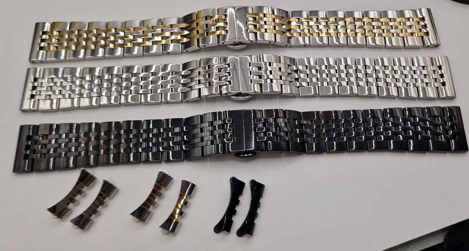 Bracelet Inox Mm 18-19-20-21 Compatible Avec Tissot T41 T006 T009 T085 - Photo 1/1
