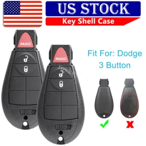 2 Remote Key Case Shell For 2008 2009 2010 2011 2012 Dodge Grand Caravan IYZC01C - Picture 1 of 9
