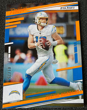 2022 Panini Prestige #151 Justin Herbert ORANGE /75 SP. LA Chargers Oregon Ducks